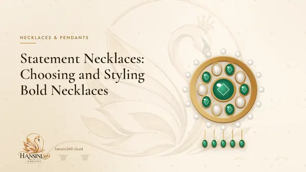 Illustrated HANSINI369 cover for “Statement Necklaces: Choosing and Styling Bold Necklaces”