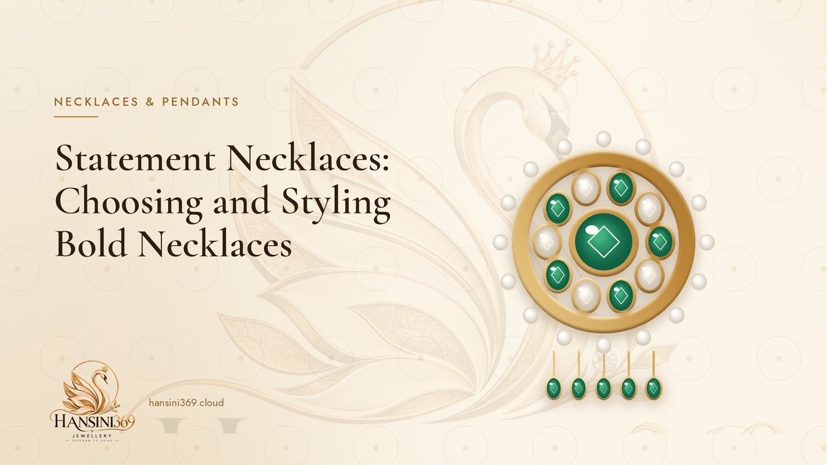 Illustrated HANSINI369 cover for “Statement Necklaces: Choosing and Styling Bold Necklaces”