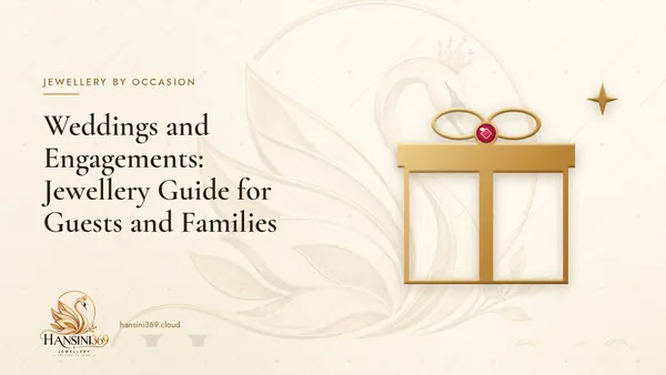 Illustrated HANSINI369 cover for “Weddings and Engagements: Jewellery Guide for Guests and Families”