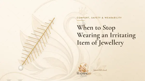 Illustrated HANSINI369 cover for “When to Stop Wearing an Irritating Item of Jewellery”
