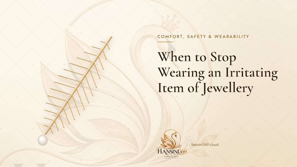 Illustrated HANSINI369 cover for “When to Stop Wearing an Irritating Item of Jewellery”